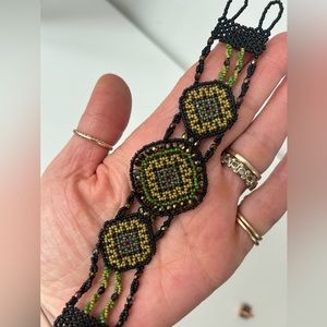Hand beaded bracelet